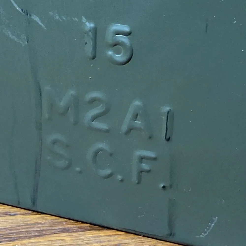 Ammo Tin Steel Box Container M2A1 Heavy Duty Green